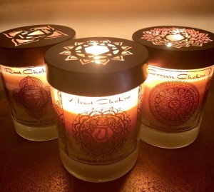 Geurkaarsen 'Chakra', Premium sojakaarsen, Prabhuji's Gifts