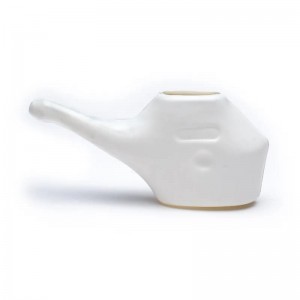 Neti Pot, neuskannetje, plastic + 25 gram zout, per 2 stuks